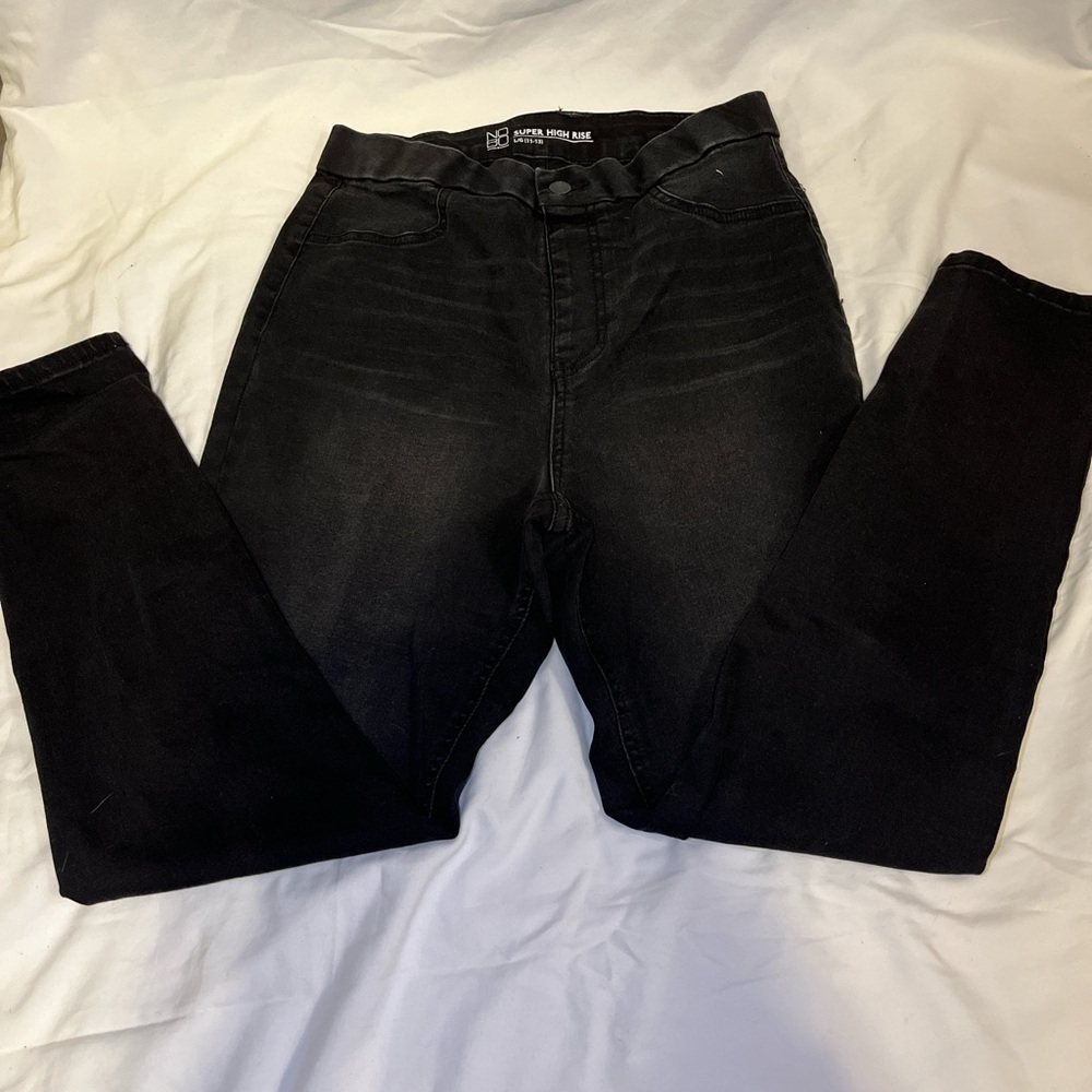 NOBO Women's High Rise Black Jeans